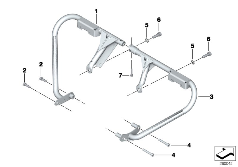 Protection bar,mountng parts,authorities