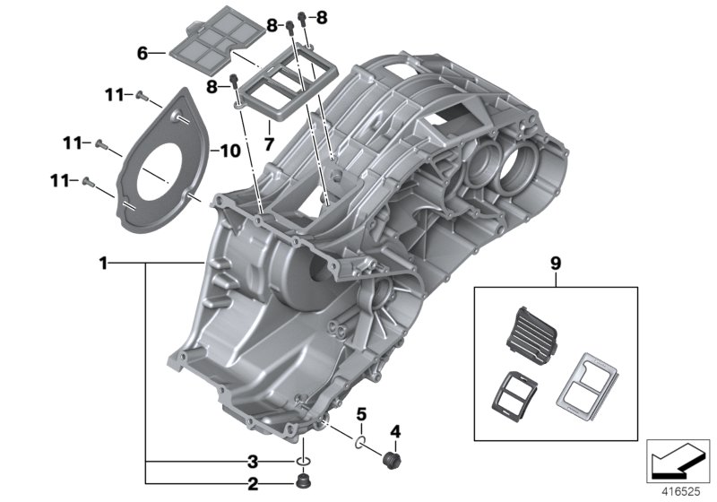 Crankcase, bottom