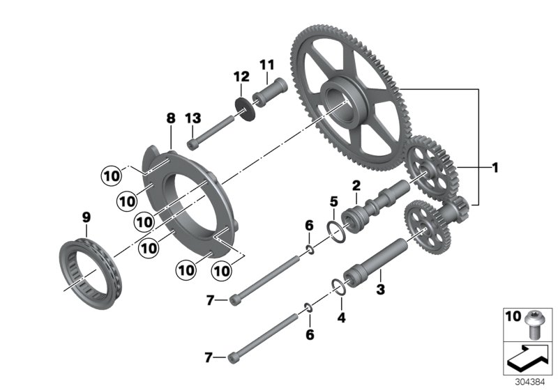 Starter overrunning clutch
