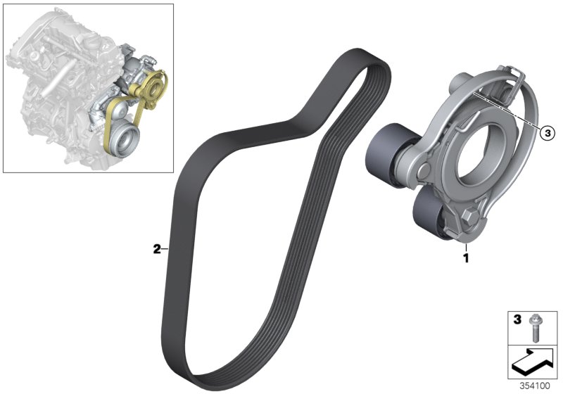 Belt Drive Water Pump/Alternator