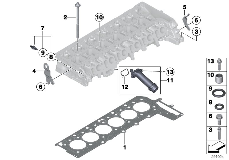 Cylinder head attached parts