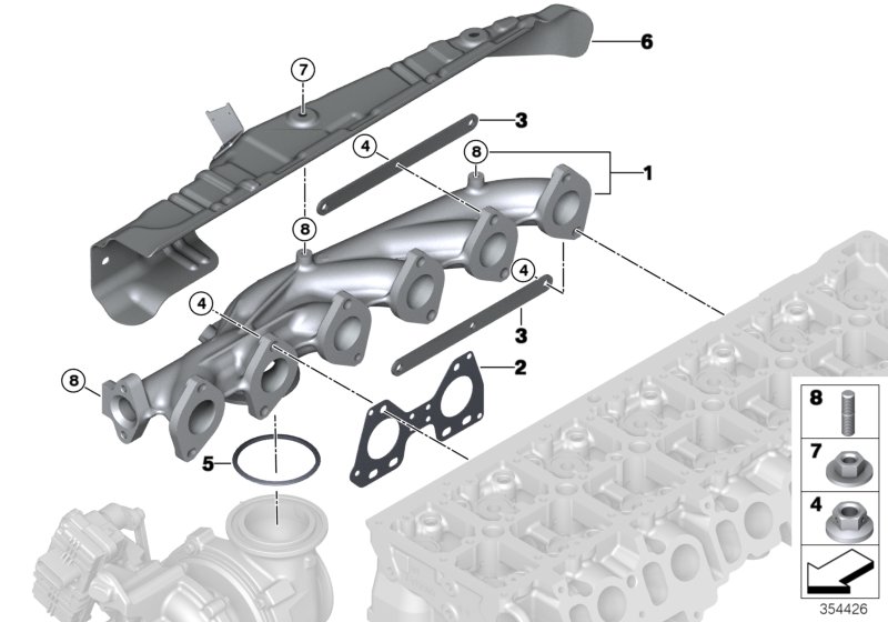 Exhaust manifold-AGR