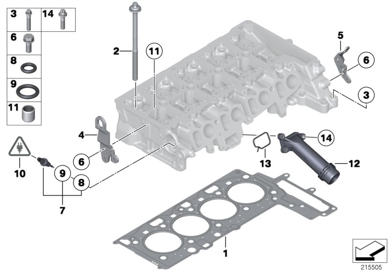 Cylinder head attached parts