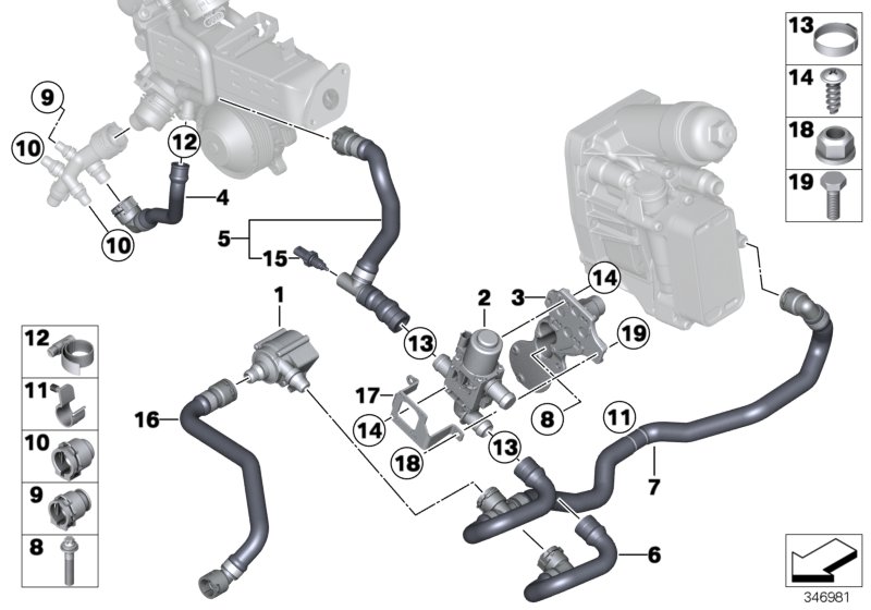 Cooling system-exhaust-gas recirculation