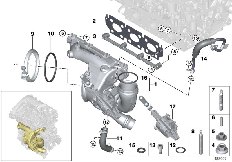 Exhaust turbocharger with lubrication