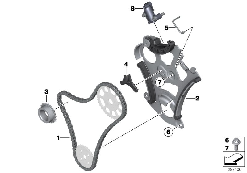 Lubrication system/Oil pump drive