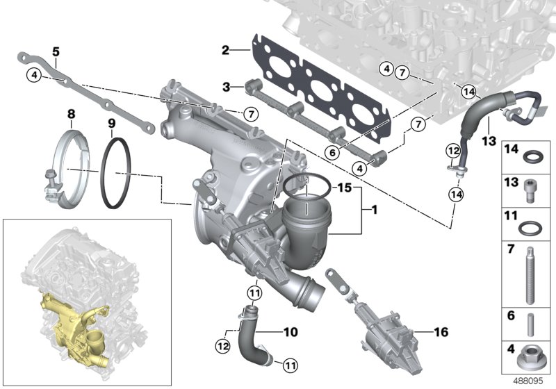 Exhaust turbocharger with lubrication