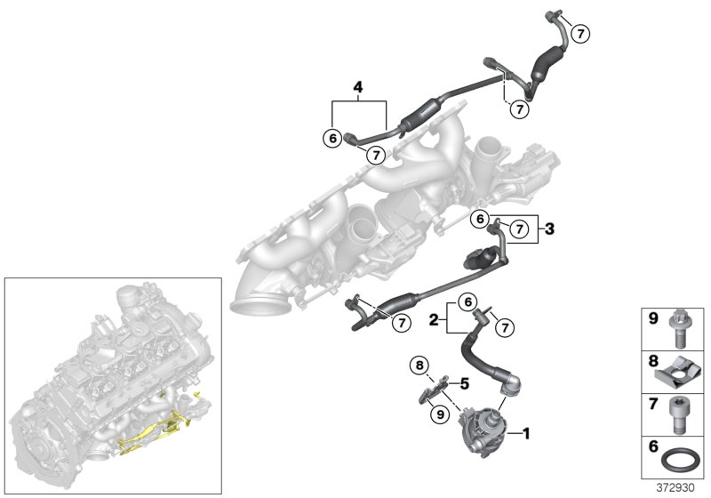 Cooling system-exhaust turbocharger