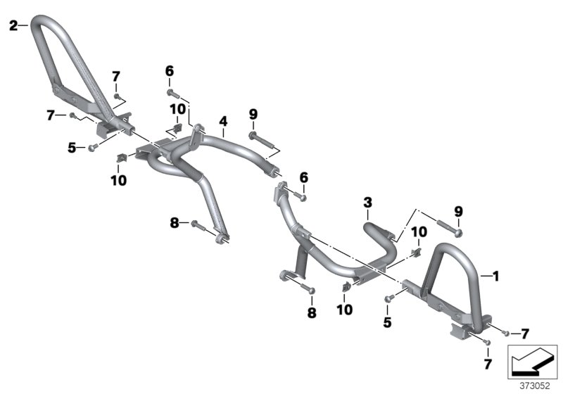Engine roll bar, authority vehicles