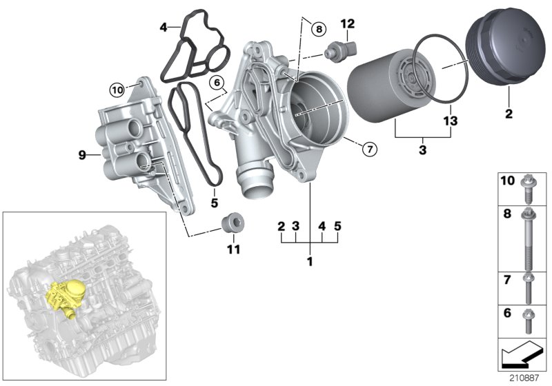 Lubrication system-Oil filter