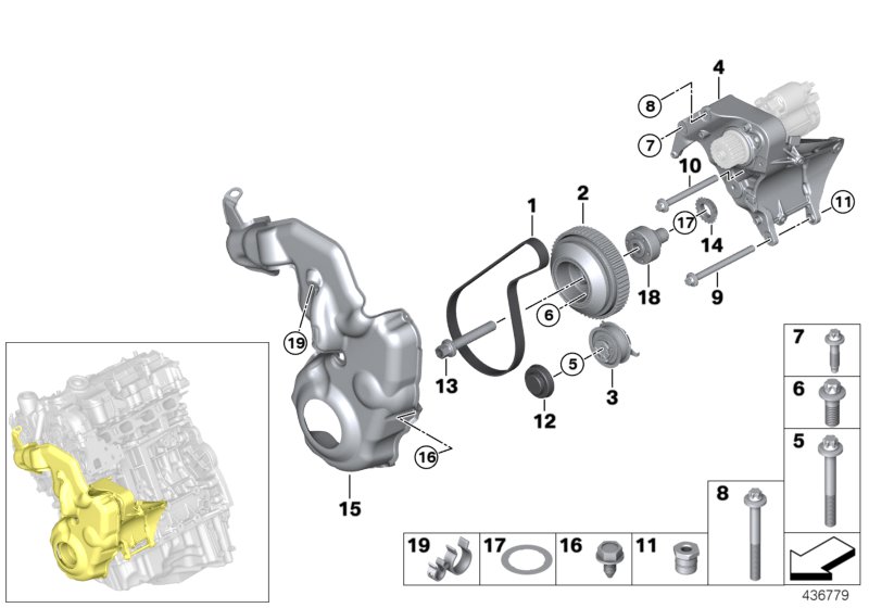 Belt drive starter