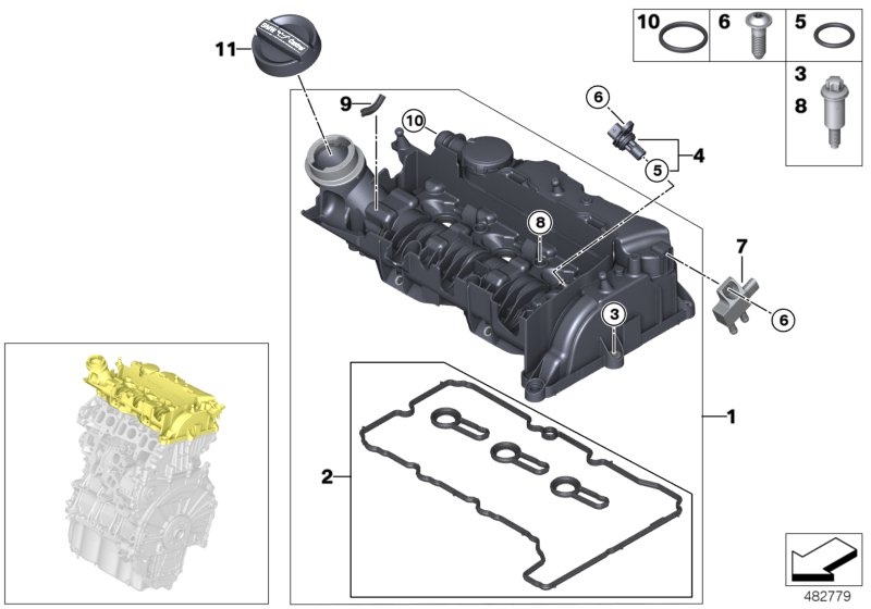 Cylinder head cover