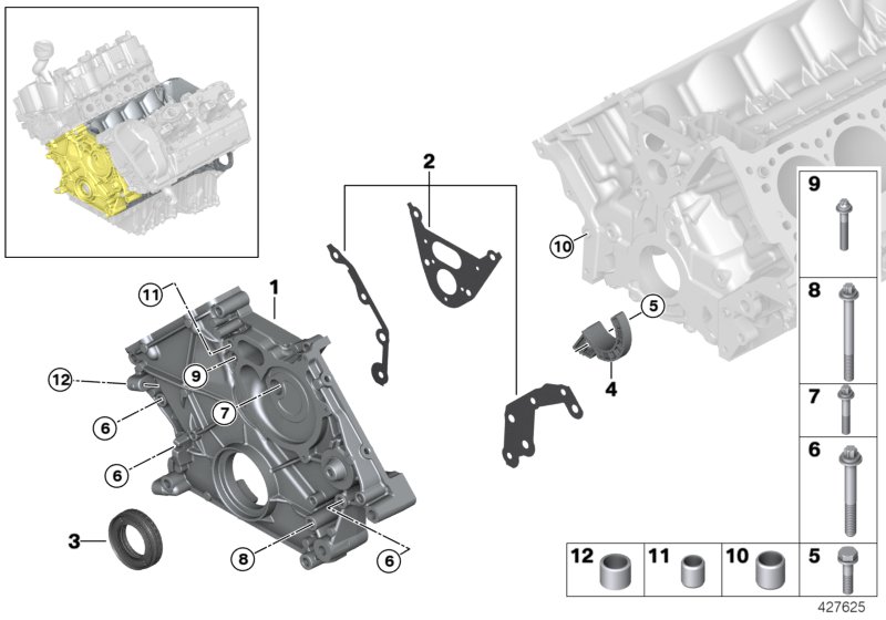 Lower timing case