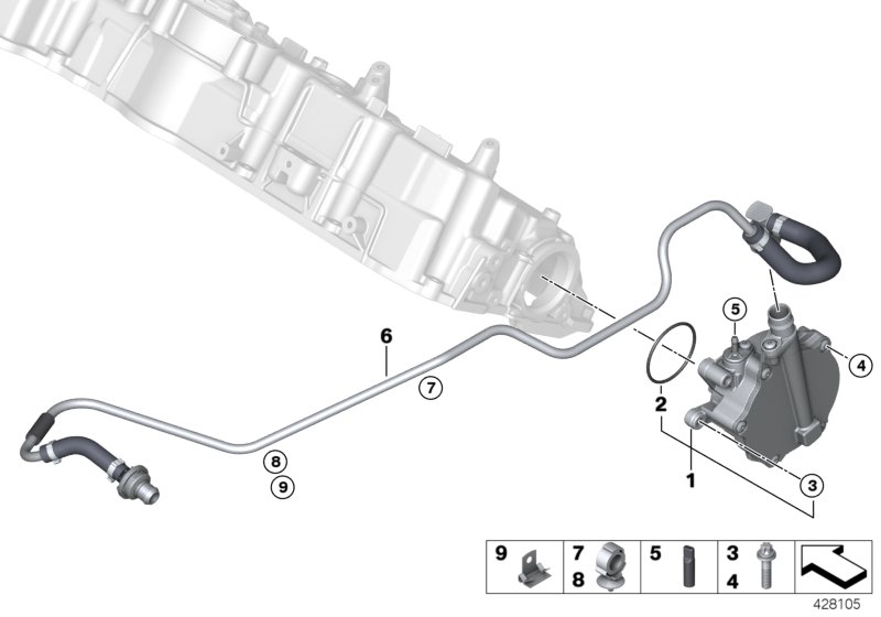 Vacuum pump with tubes