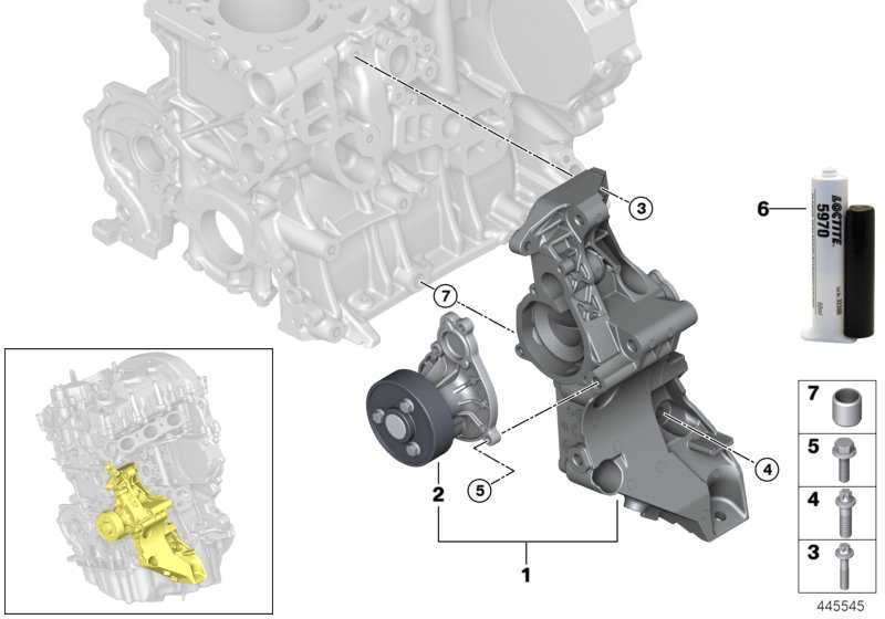 Cooling system-coolant pump