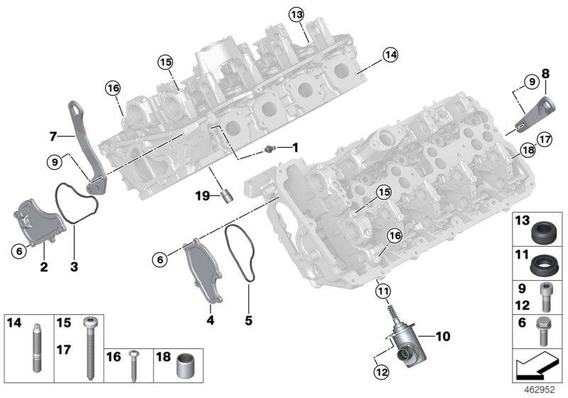 Cylinder head attached parts