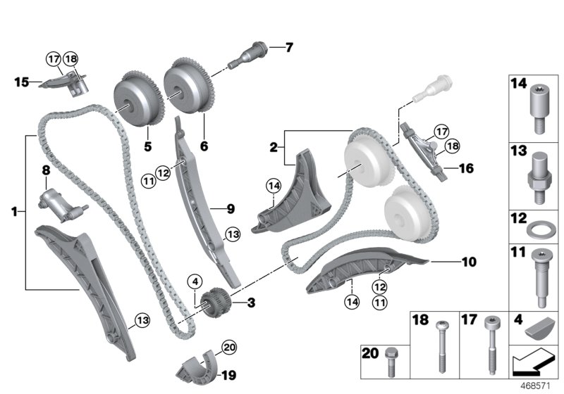 Timing and valve train-timing chain
