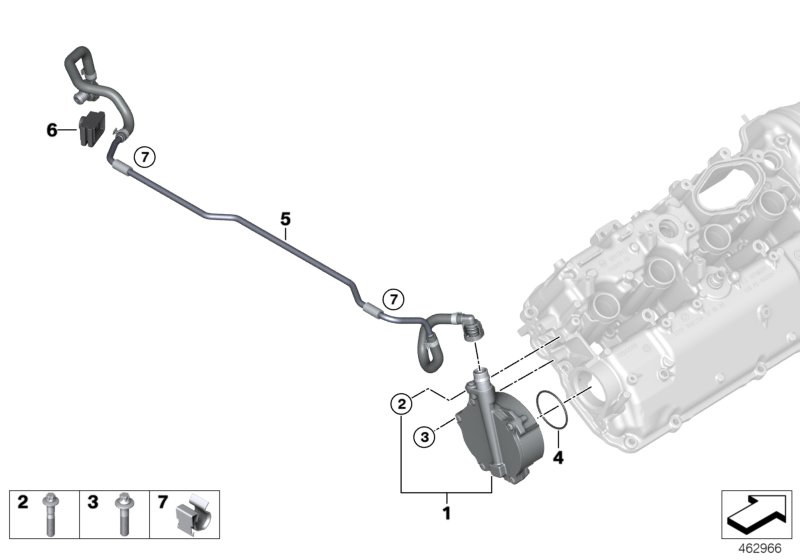 Vacuum pump with tubes