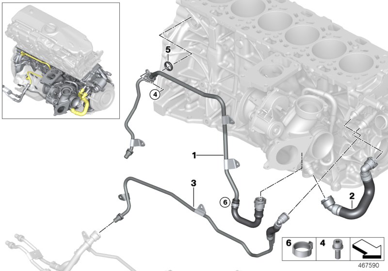 Cooling system-exhaust turbocharger