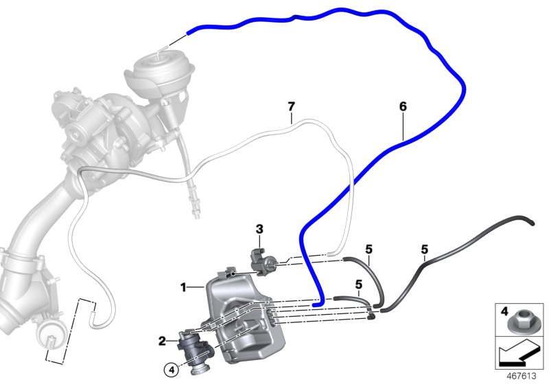 Vacuum control-exhaust turbocharger