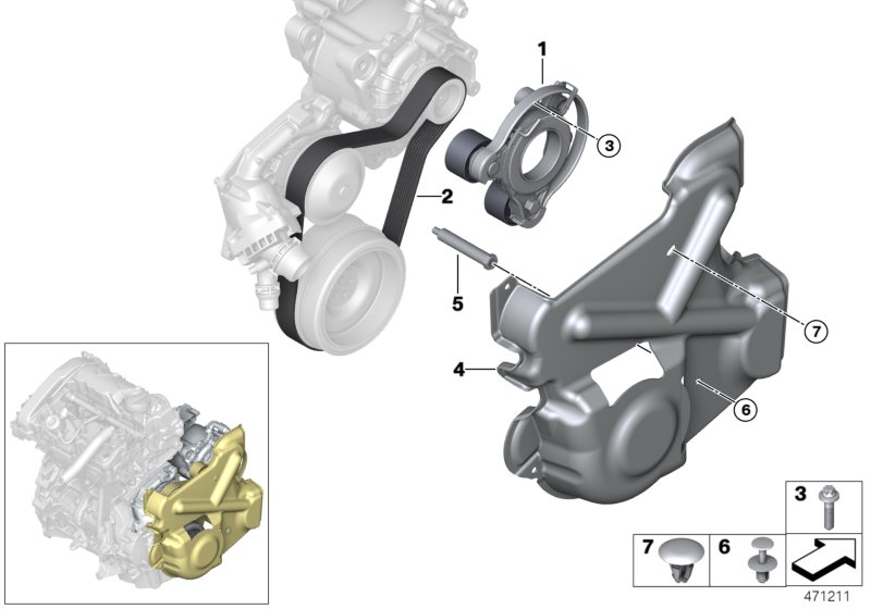 Belt Drive Water Pump/Alternator