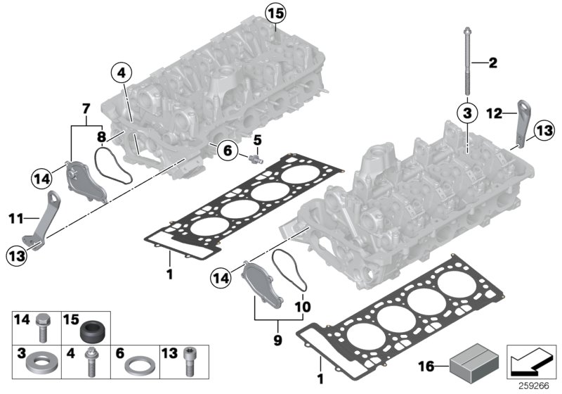 Cylinder head attached parts