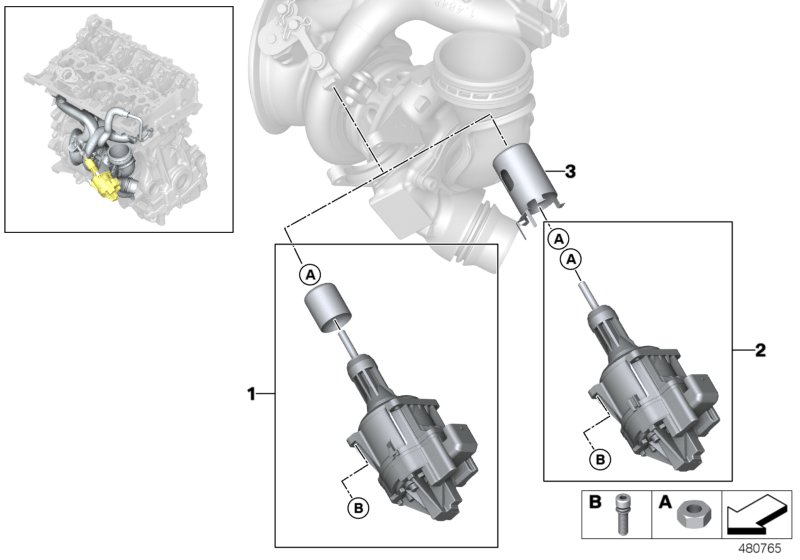 Exhaust turbocharger repair kit