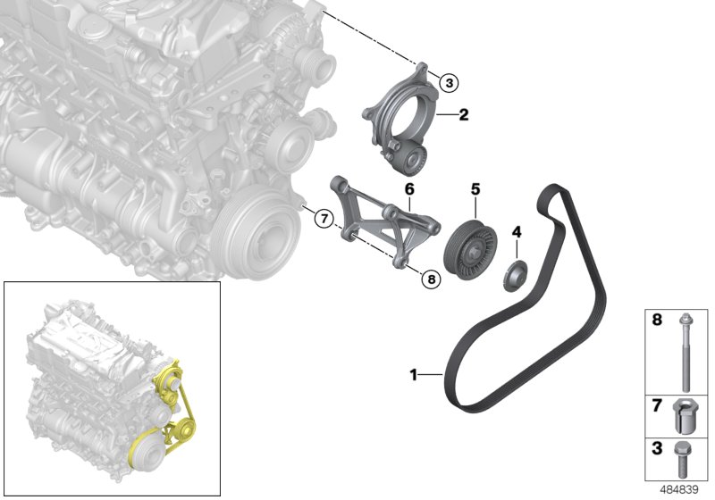 Belt Drive Water Pump/Alternator
