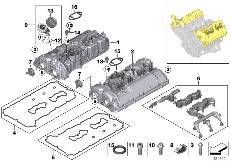 Cylinder head cover