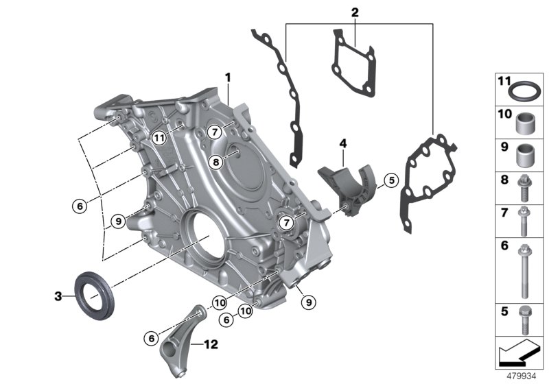 Lower timing case
