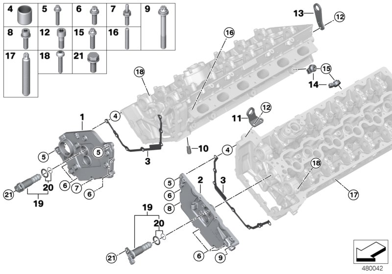 Cylinder head attached parts