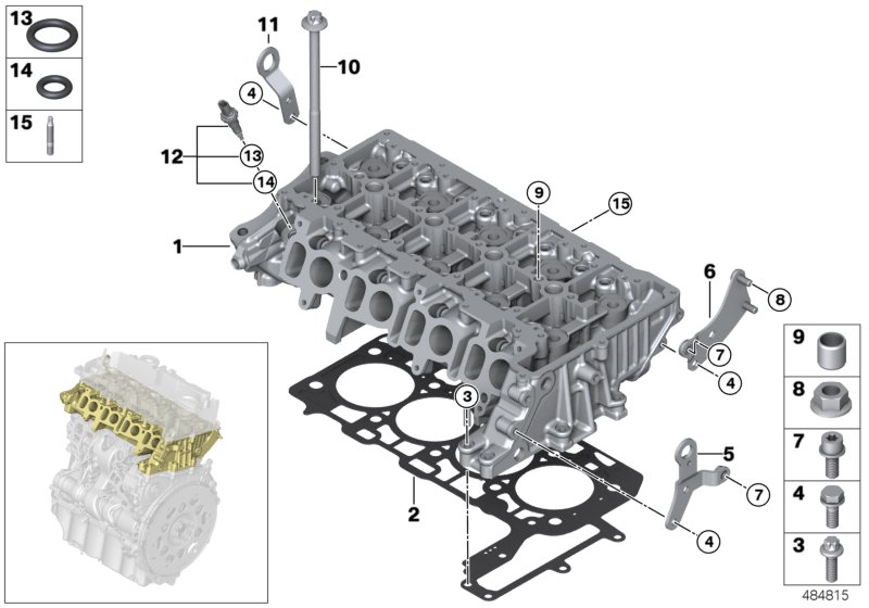 Cylinder head/Mounting parts