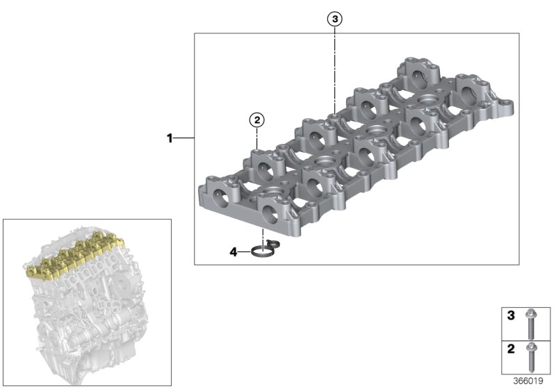 Cylinder head/intermediate housing