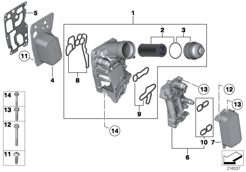 Lubricat.syst.-oil filter,heat exchanger