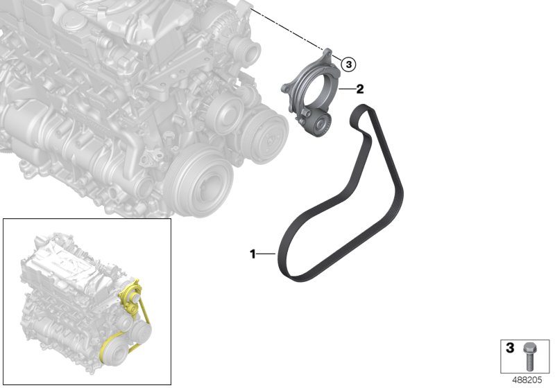 Belt Drive Water Pump/Alternator