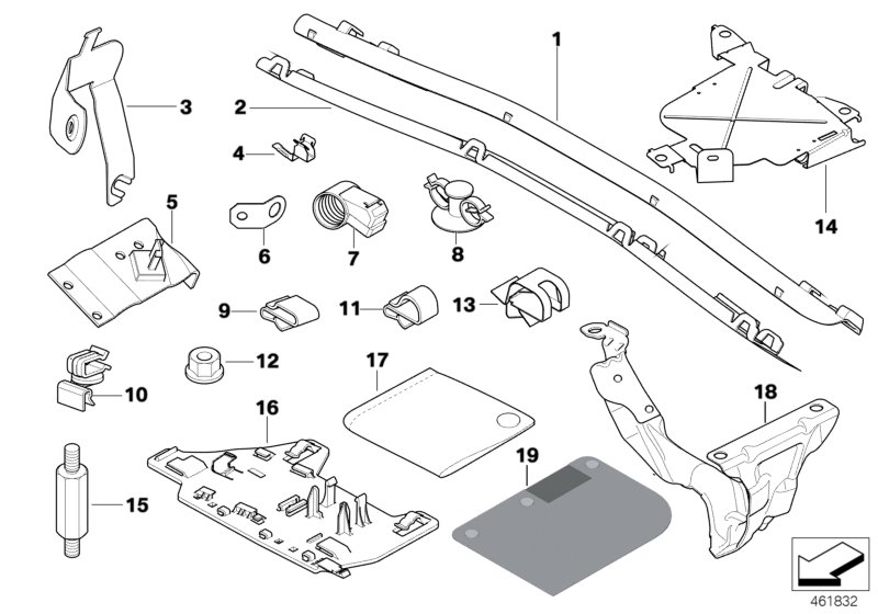Diverse small parts