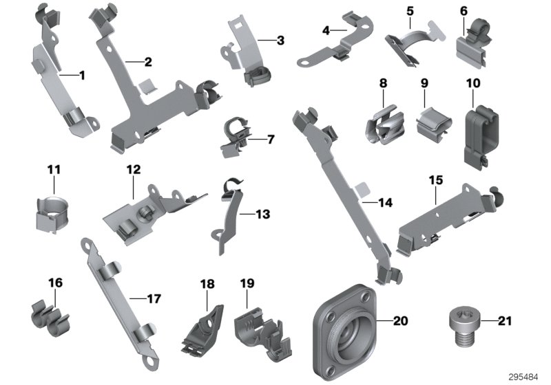 Diverse small parts
