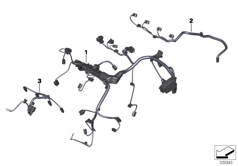 Engine wiring harness