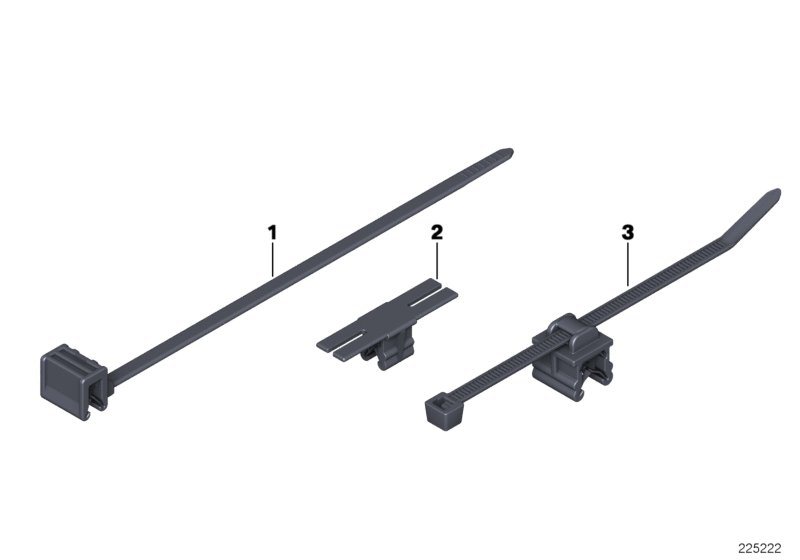 Cable harness fixings