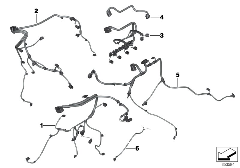 Engine wiring harness