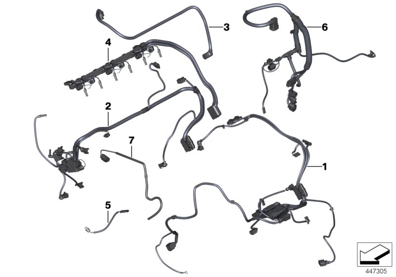 Engine wiring harness