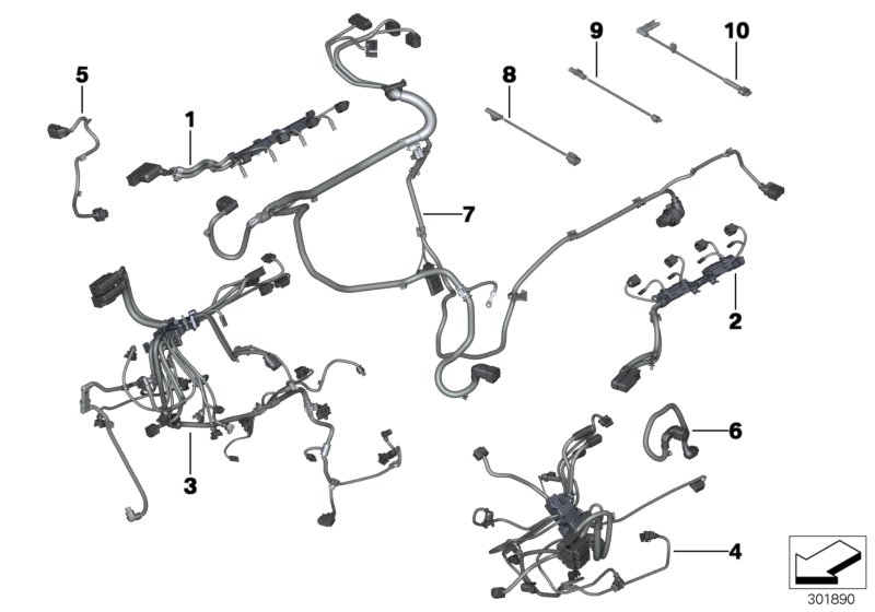Engine wiring harness