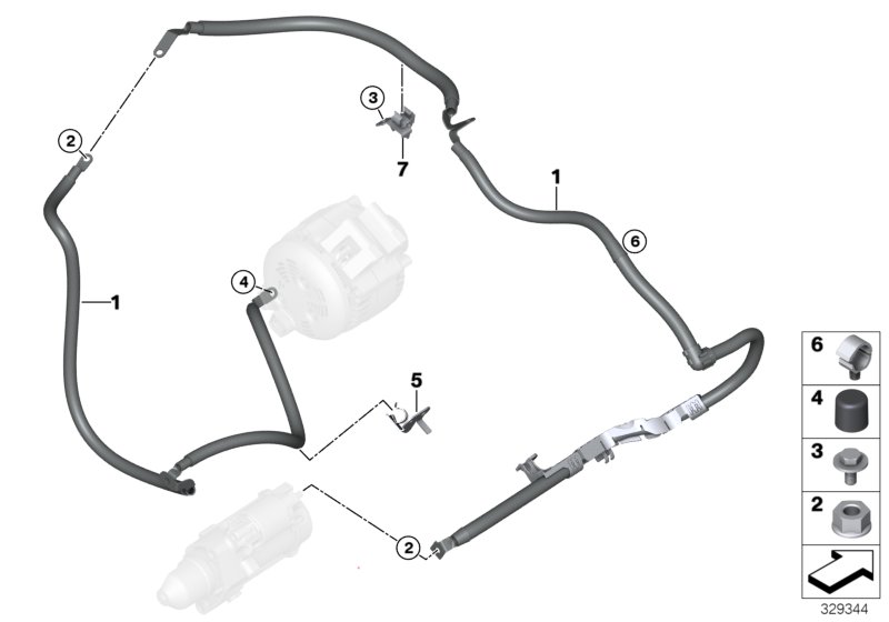 Battery cable/cable starter