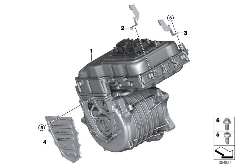 Electric motor with power electronics