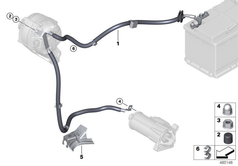 Battery cable/cable starter