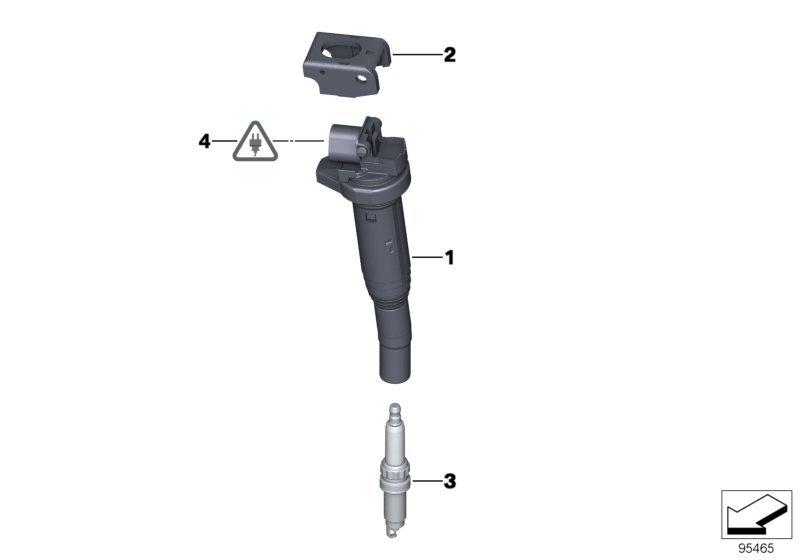 Ignition coil/spark plug