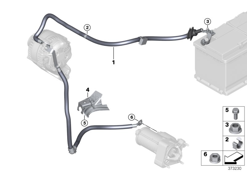 Battery cable/cable starter