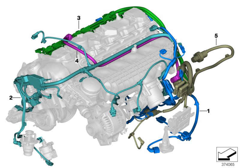 Engine wiring harness