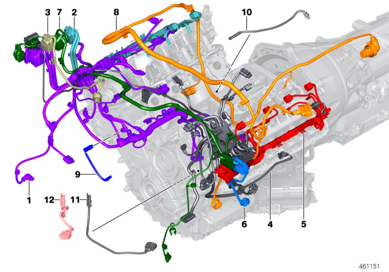 Engine wiring harness