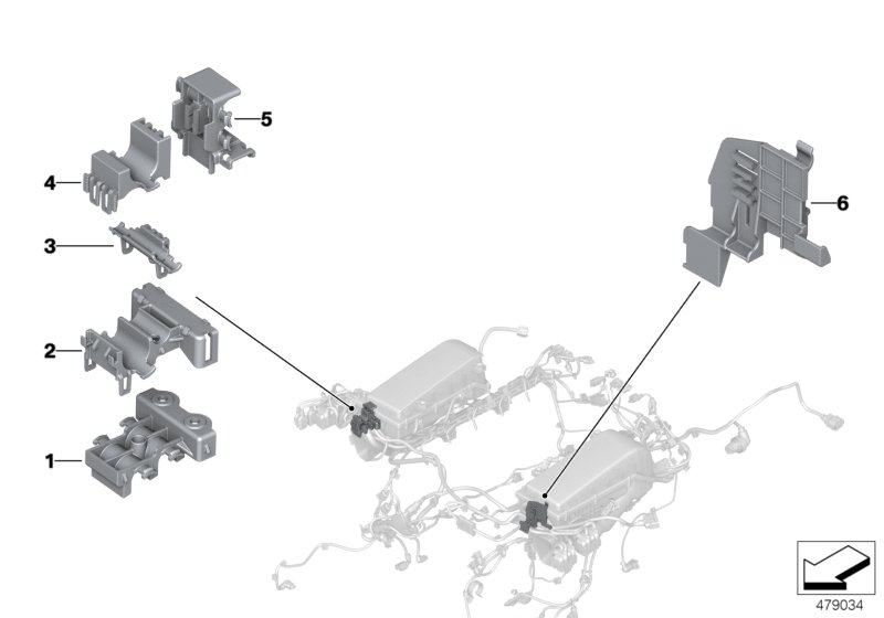 Fastener for wiring harness
